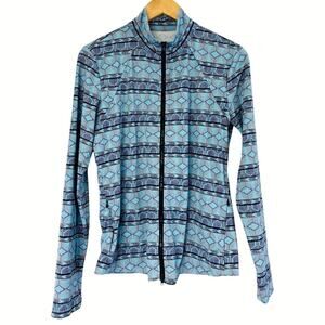 Carve Designs Lake Sunshirt Rashguard Jacket Women’s Size L Blue